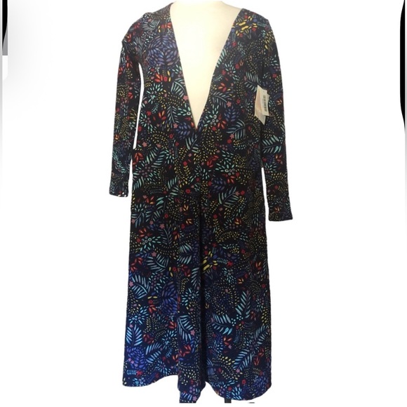 LuLaRoe Sweaters - Lularoe Colorful Leaf Print Long Cardigan